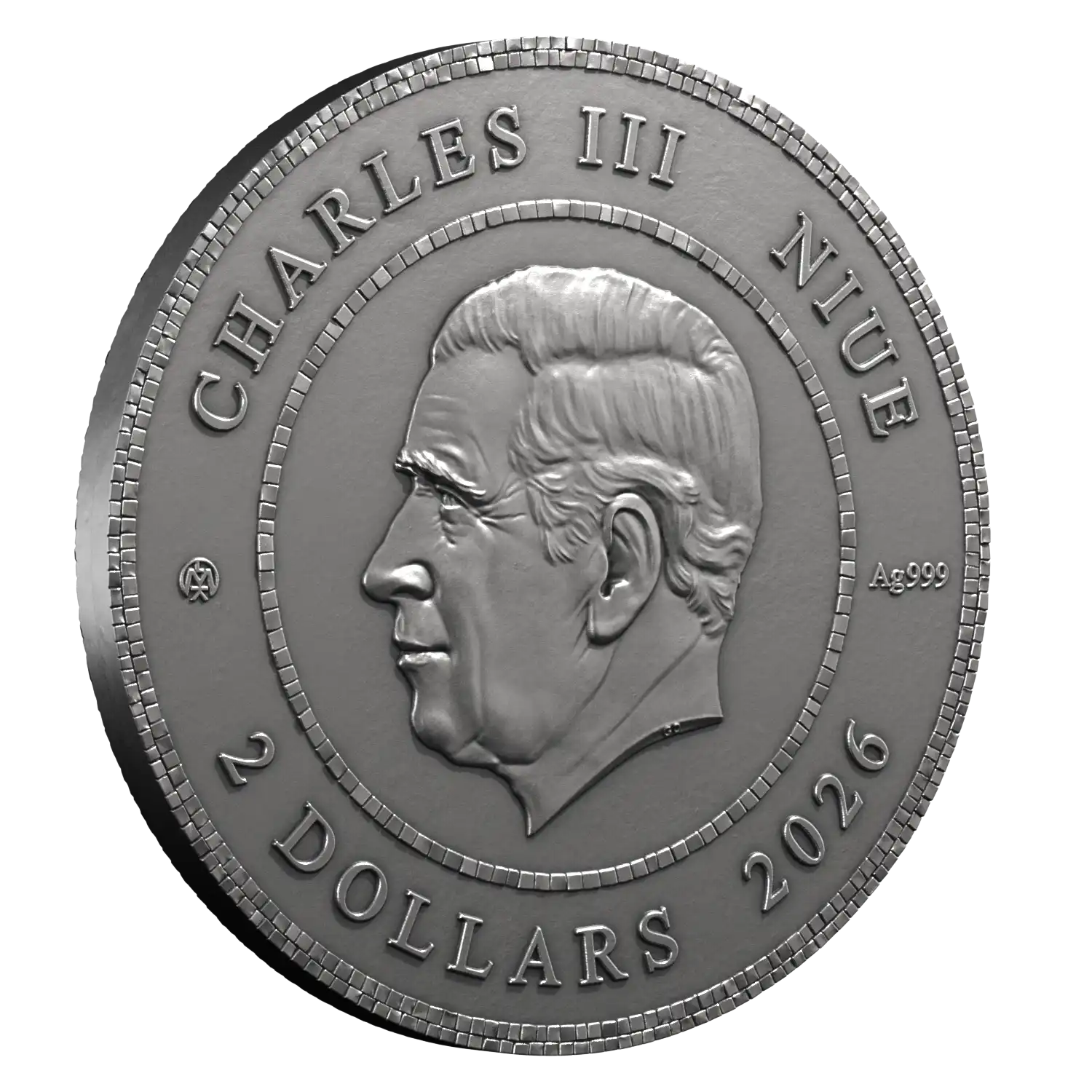 Niue - 2025 - 5 Dollars - The Sparkling Stag 2oz silver