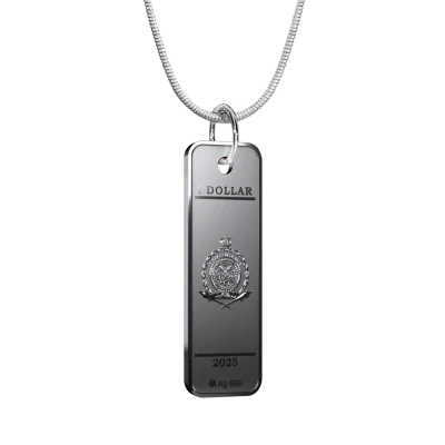 Niue - 2025 - 1 Dollars - Lady Liberty silver pendant 1oz silver