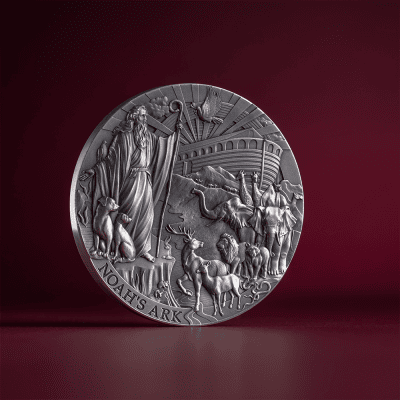 Cameroon - 2025 - 2000 Francs - Noah's Ark (Bible Stories) 2oz silver