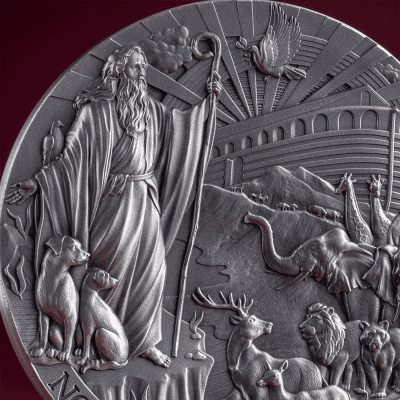 Cameroon - 2025 - 2000 Francs - Noah's Ark (Bible Stories) 2oz silver