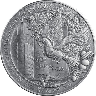 Cameroon - 2025 - 2000 Francs - Noah's Ark (Bible Stories) 2oz silver