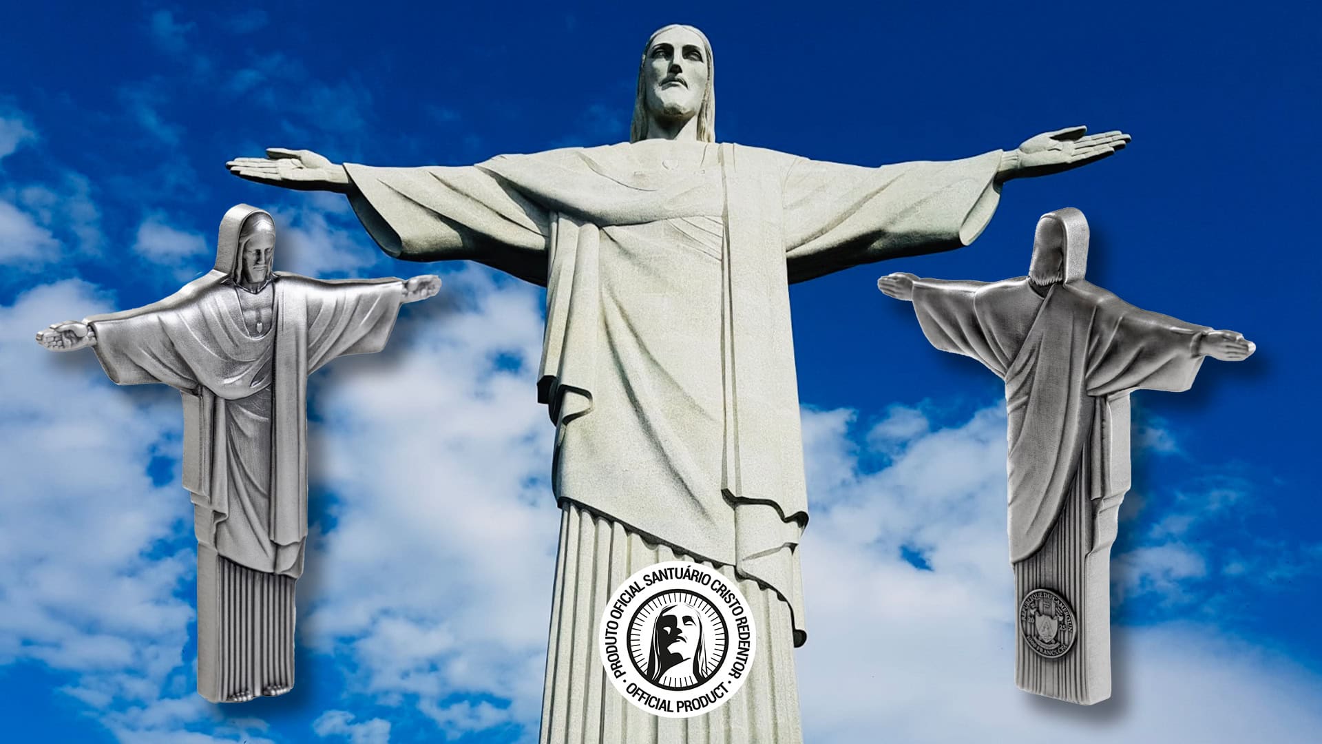 Cameroon - 2025 - 1000 Francs - Christ the Redeemer 3D Antiqued 1oz silver