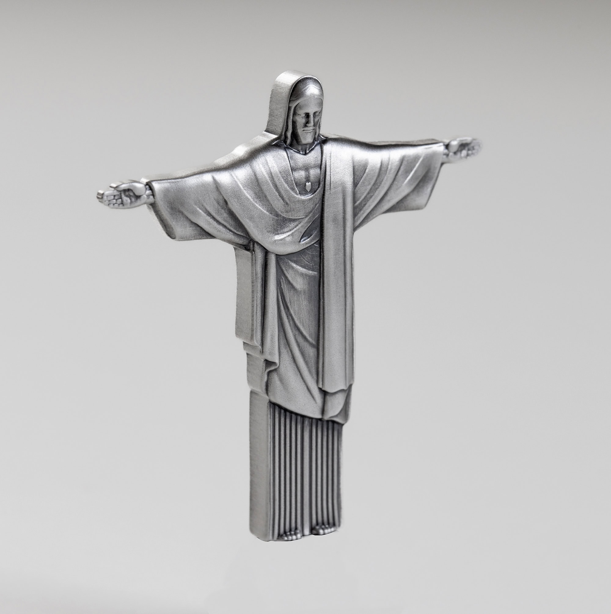 Cameroon - 2025 - 1000 Francs - Christ the Redeemer 3D Antiqued 1oz silver