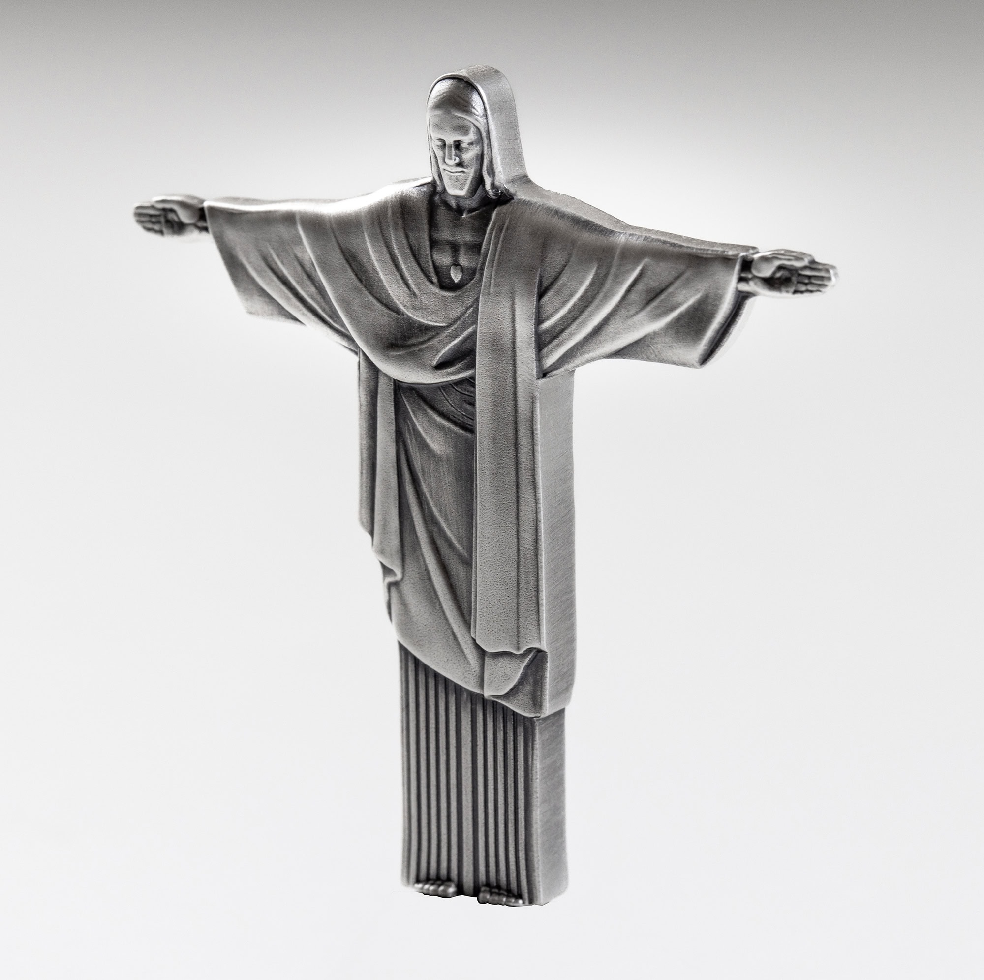 Cameroon - 2025 - 1000 Francs - Christ the Redeemer 3D Antiqued 1oz silver