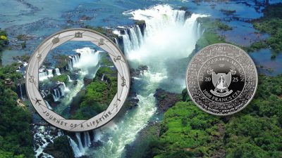 Cameroon - 2025 - 1000 Francs - Iguazu Falls (Journey of a Lifetime series) 1oz silver