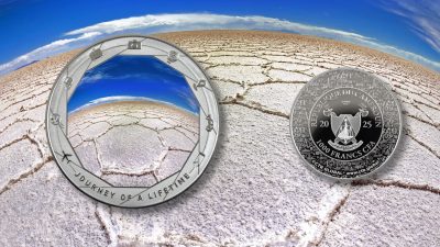 Cameroon - 2025 - 1000 Francs - Salar de Uyuni (Journey of a Lifetime series) 1oz silver