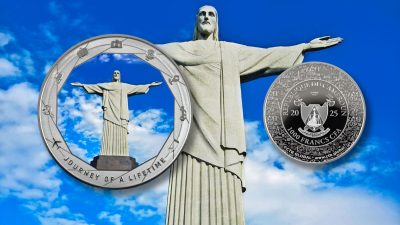 Cameroon - 2025 - 1000 Francs - Christ the Redeemer (Journey of a Lifetime series) 1oz silver