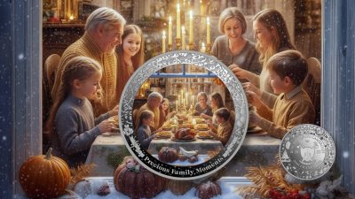 Cameroon - 2025 - 1000 Francs - Thanksgiving ’25 Precious Family Moments series 1oz silver