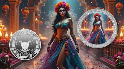 Cameroon - 2025 - 1000 Francs - Dancing Queen (Dia de los Muertos series) 1oz silver