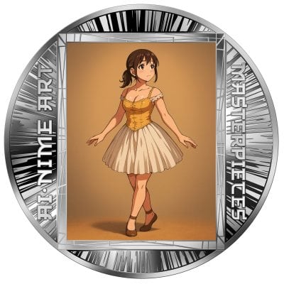 Cameroon - 2025 - 500 Francs - Little Dancer of Fourteen Years (AI•NIME Art series series) 1/2oz silver