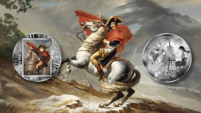 Cameroon - 2025 - 500 Francs - Napoleon Crossing the Alps (AI•NIME Art series series) 1/2oz silver