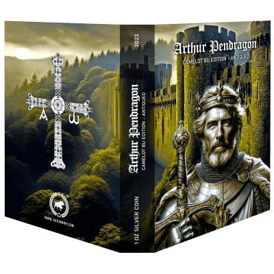 Niue - 2023 - 5 Dollars - Arthur Pendragon BU Edition (Camelot series) 1oz silver