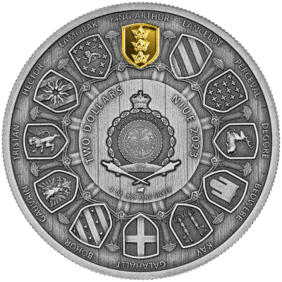 Niue - 2023 - 5 Dollars - Arthur Pendragon BU Edition (Camelot series) 1oz silver