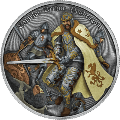 Niue - 2023 - 5 Dollars - Arthur Pendragon BU Edition (Camelot series) 1oz silver