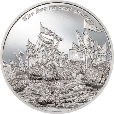 Gabon - 2025 - 3000 Francs - Warfare: War Has No Real Winner / Time Flies Series 5oz version