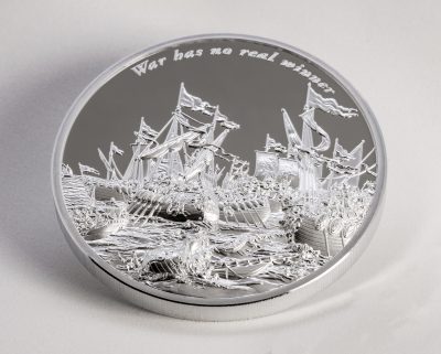 Gabon - 2025 - 3000 Francs - Warfare: War Has No Real Winner / Time Flies Series 5oz version