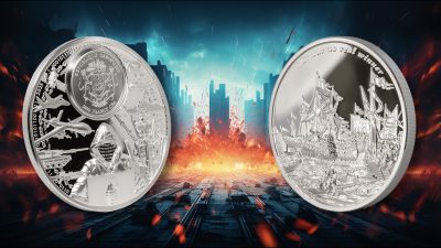 Gabon - 2025 - 3000 Francs - Warfare: War Has No Real Winner / Time Flies Series 5oz version