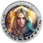 Ghana - 2025 - 5 Cedis - Virgo Space Zodiac (Zodiac series) 1oz silver