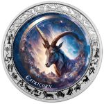 Ghana - 2025 - 5 Cedis - Capricorn Space Zodiac (Zodiac series) 1oz silver