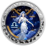 Ghana - 2025 - 5 Cedis - Libra Anime Zodiac (Zodiac series) 1oz silver