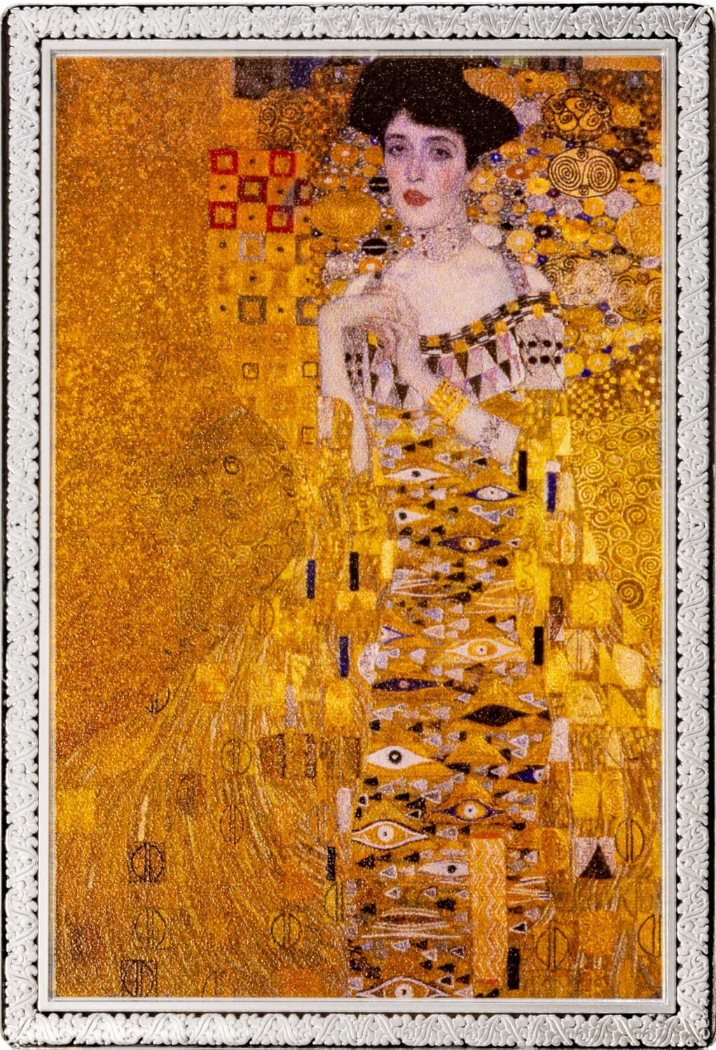 Ghana - 2026 - 5 Cedis - Portrait of Adele Bloch-Bauer I by Gustav Klimt (Catch Me If You Canvas Stolen Art series) 1oz silver