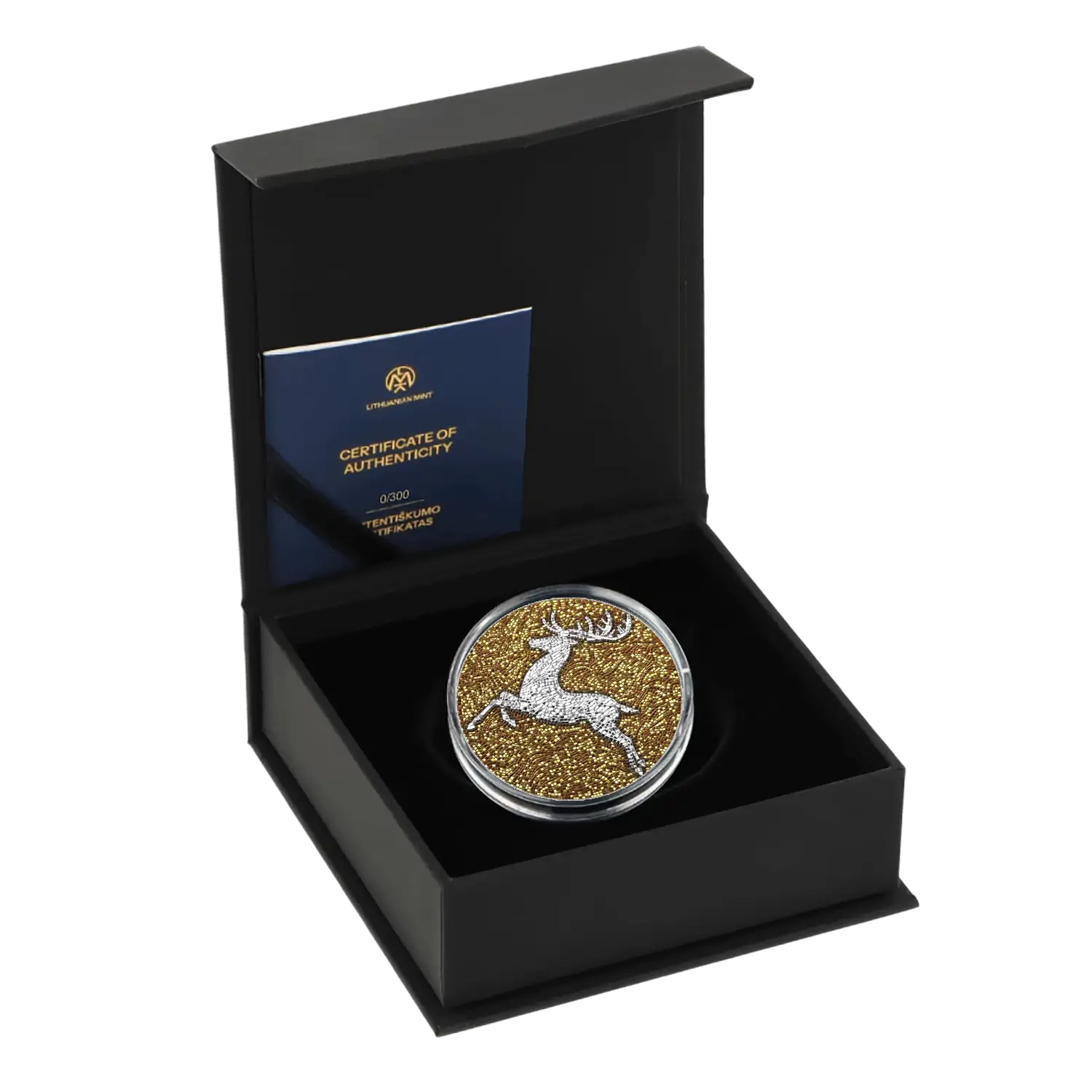 Niue - 2025 - 5 Dollars - The Sparkling Stag 2oz silver