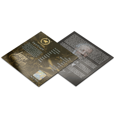 Cameroon - 2026 - 3000 Francs - Center of the Earth (Jules Verne series) 3oz silver GILDED