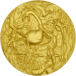 Cameroon - 2026 - 3000 Francs - Center of the Earth (Jules Verne series) 3oz silver GILDED