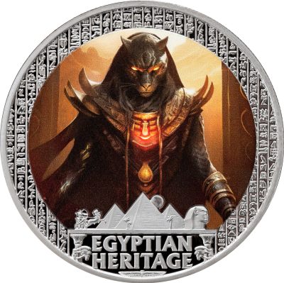 Liberia - 2025 - 10 Dollars - Sekhmet (Egyptian Heritage series) 1oz silver