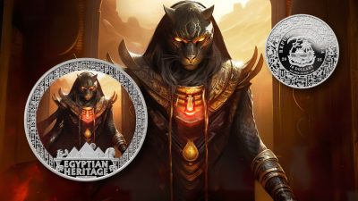 Liberia - 2025 - 10 Dollars - Sekhmet (Egyptian Heritage series) 1oz silver