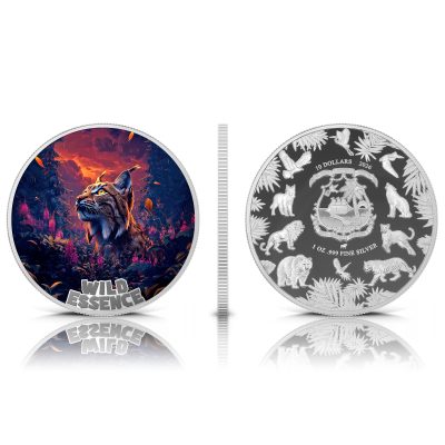 Liberia - 2026 - 5x 10 Dollars - African Lion, Wolf, Fox, Lynx, Sumatran Tiger (Wild Essence series)