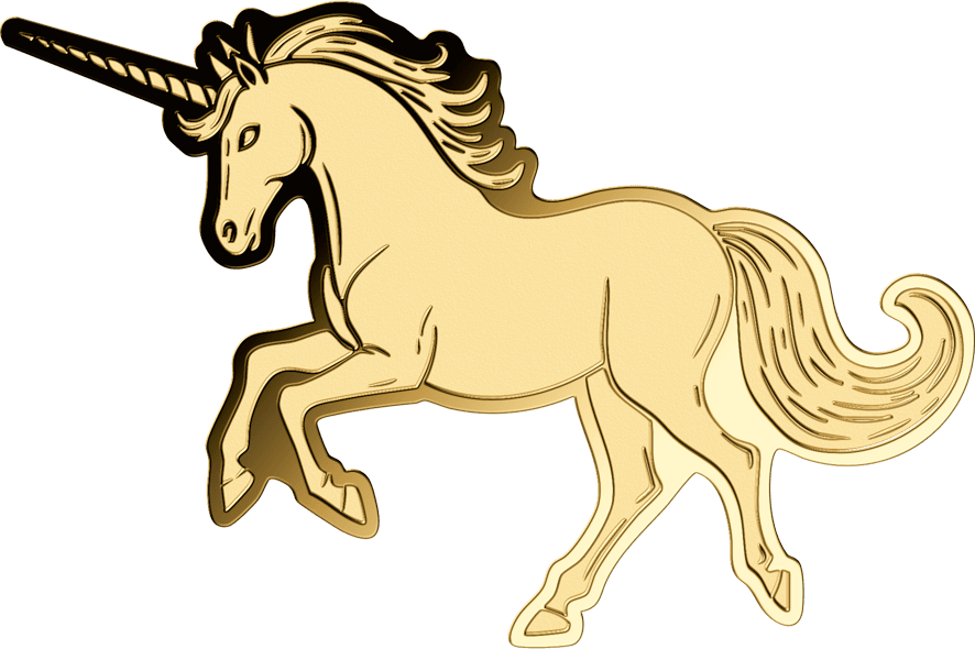 Gabon - 2026 - 1000 Francs - Rainbow Unicorn 1/1000 oz Gold Coin in Card