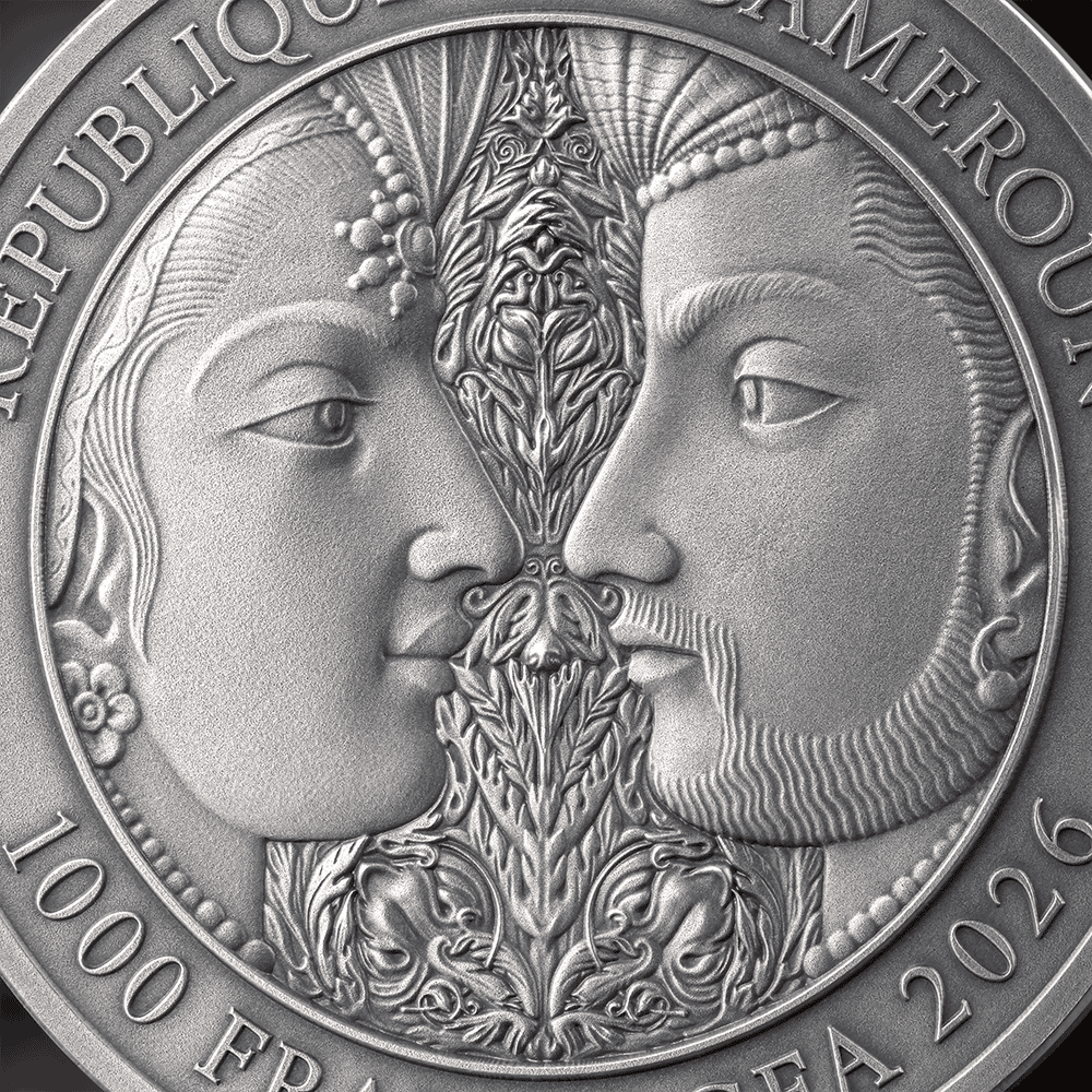 Cameroon - 2026 - 1000 Francs - Kama Sutra III Moments of Love 1oz silver