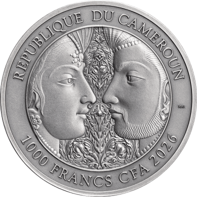 Cameroon - 2026 - 1000 Francs - Kama Sutra III Moments of Love 1oz silver