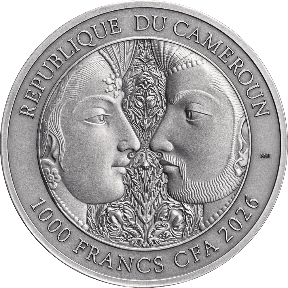 Cameroon - 2026 - 1000 Francs - Kama Sutra III Moments of Love 1oz silver