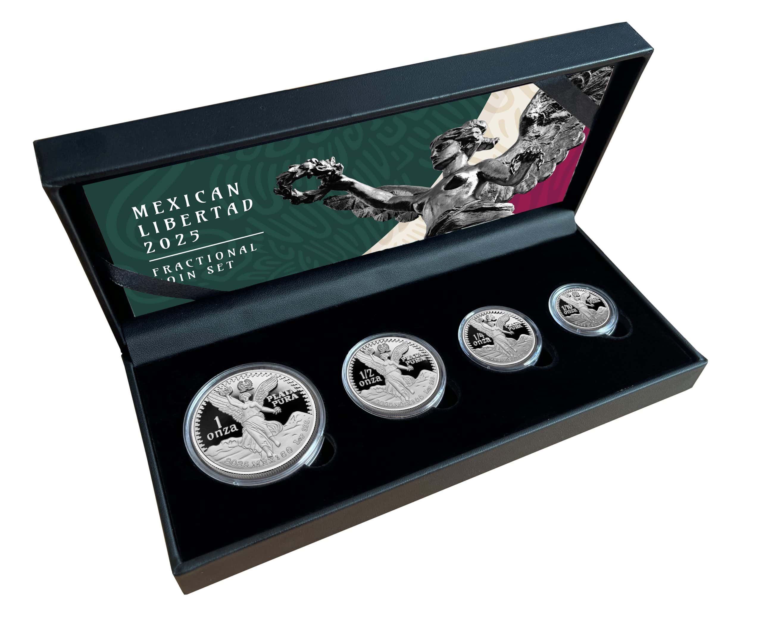 Niue - 2025 - 2 Dollars plus $1, 50c, 25c - Vintage Libertad 30th Ann. 1.85 oz Silver Fractional Proof Coin Set - Image 14