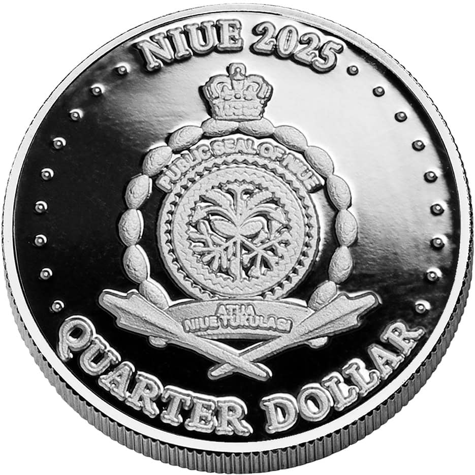 Niue - 2025 - 2 Dollars plus $1, 50c, 25c - Vintage Libertad 30th Ann. 1.85 oz Silver Fractional Proof Coin Set - Image 10