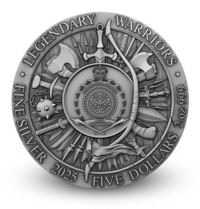 Niue - 2025 - 5 Dollars - Miyamoto Musashi (Legendary Warriors series) 2oz silver