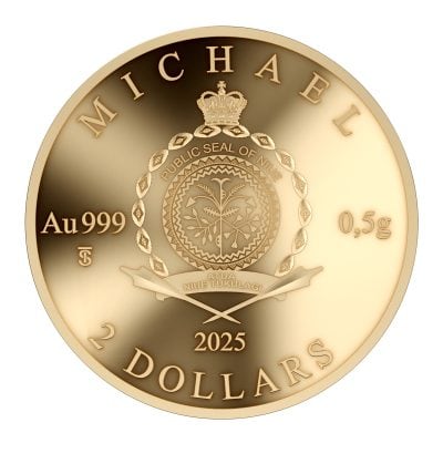 Niue - 2025 - 2 Dollars - Archangel Michael (Archangel series) 0.5 gr small gold
