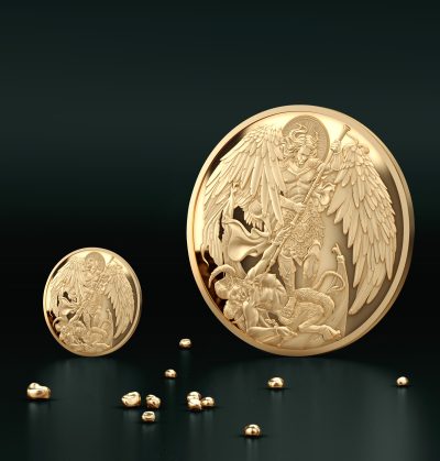 Niue - 2025 - 2 Dollars - Archangel Michael (Archangel series) 0.5 gr small gold