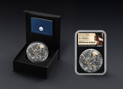 Niue - 2025 - 5 Dollars - Miyamoto Musashi (Legendary Warriors series) 2oz silver