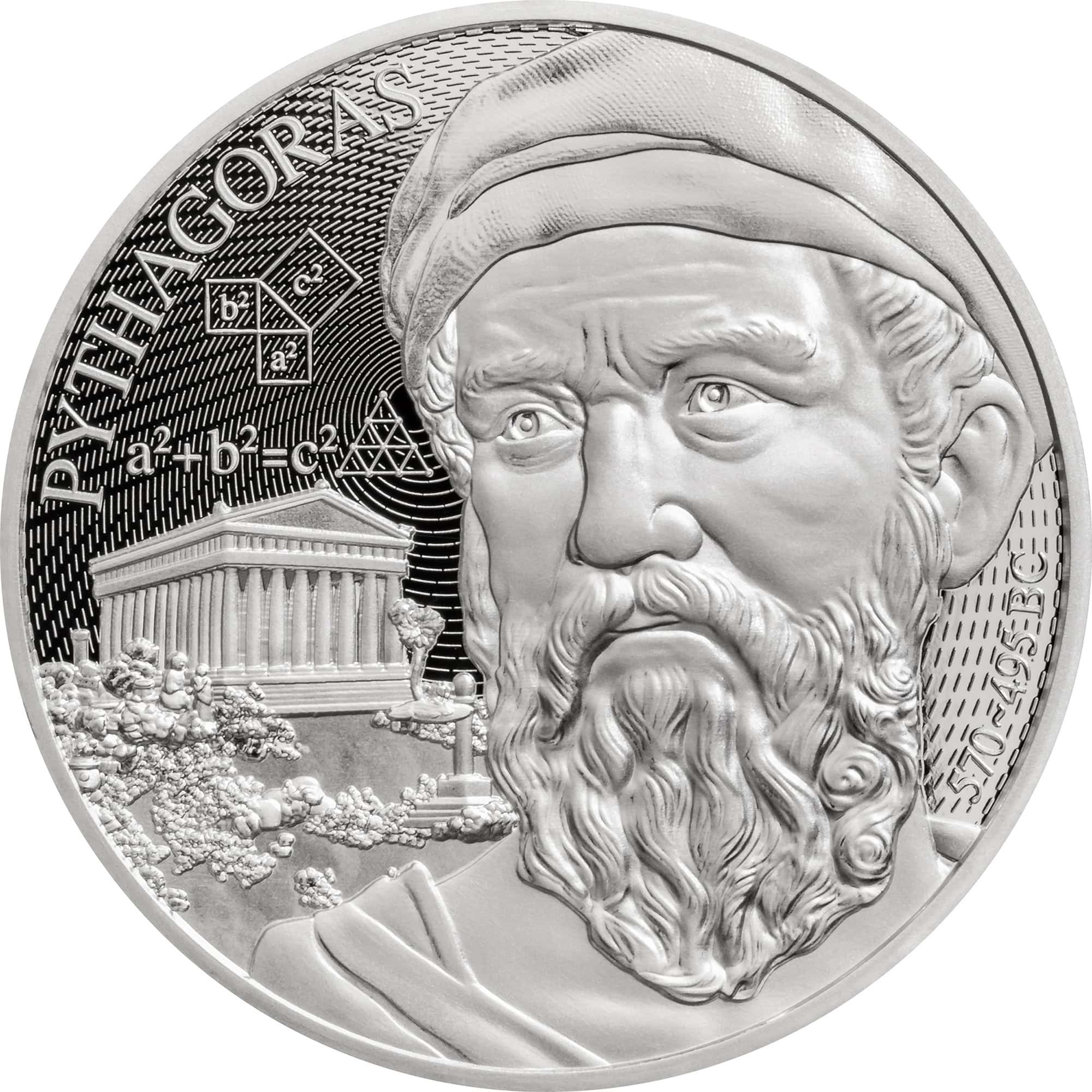 Niue - 2025 - 2 Dollars - Pythagoras (Science Explained series) 1oz silver