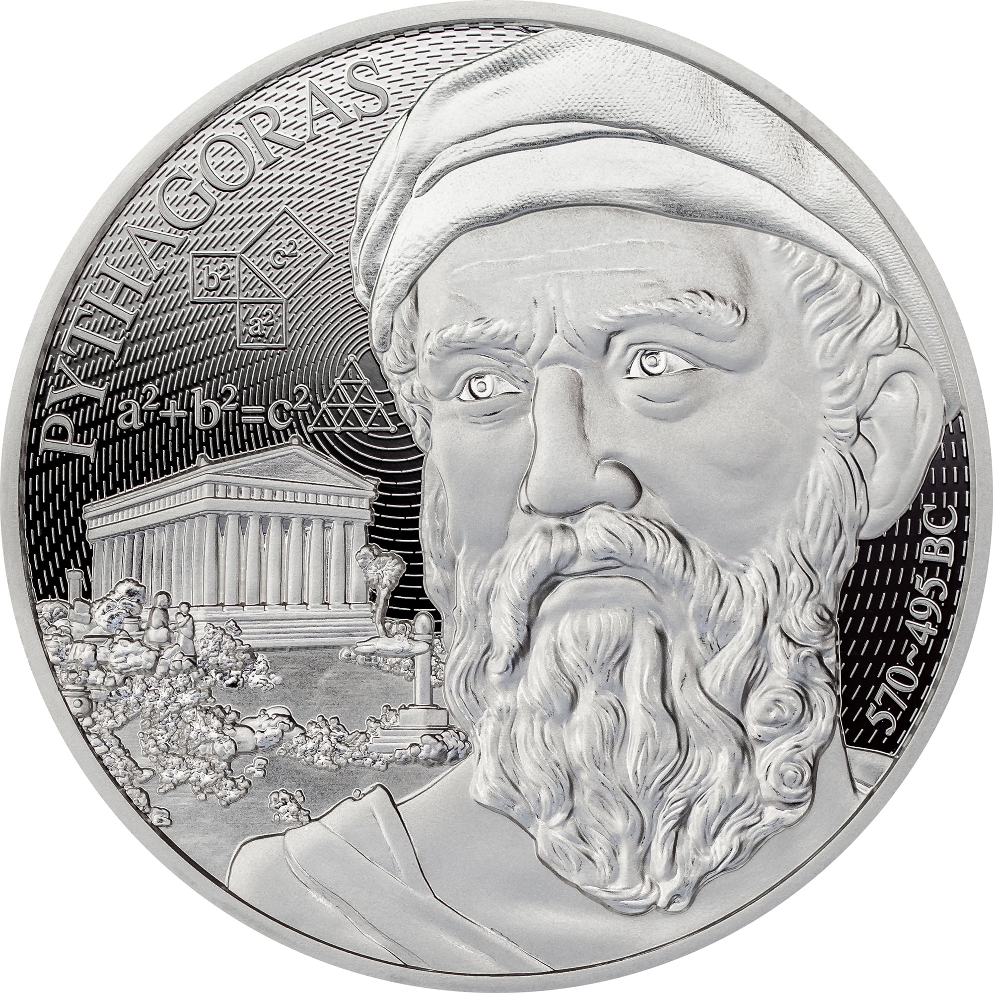 Niue - 2025 - 2 Dollars - Pythagoras (Science Explained series) 1oz silver