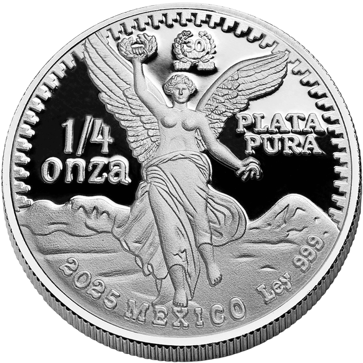 Niue - 2025 - 2 Dollars plus $1, 50c, 25c - Vintage Libertad 30th Ann. 1.85 oz Silver Fractional Proof Coin Set - Image 5
