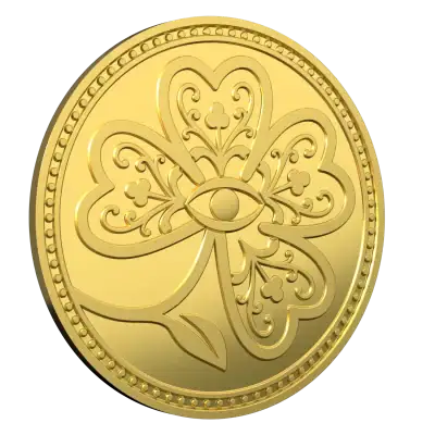 Niue - 2025 - 7 Dollars - Lucky Clover 1/25oz small gold