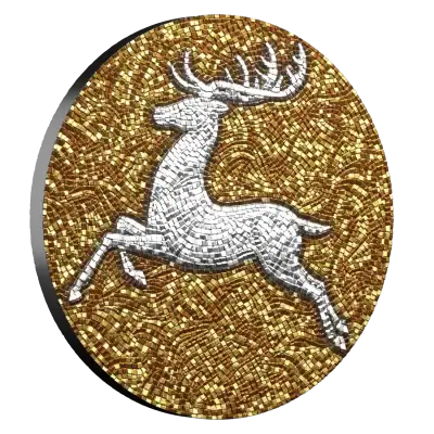 Niue - 2025 - 5 Dollars - The Sparkling Stag 2oz silver