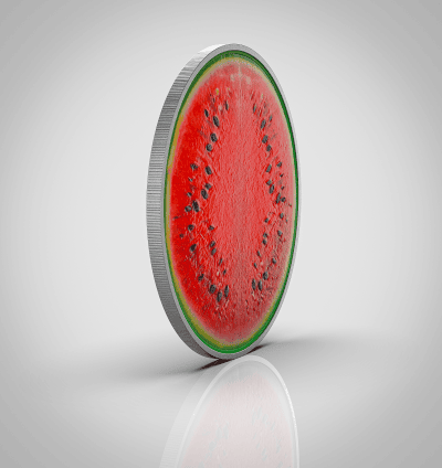 Niue - 2026 - 2 Dollars - Watermelon Palestine coin