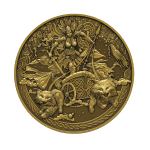 Equatorial Guinea - 2026 - 2000 Francs CFA - Freyja Norse Mythology 2oz silver ANTIQUE GILD