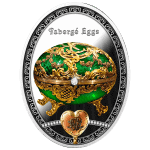 Niue - 2025 - 1 Dollars - Rocaille Egg (Faberge Egg series)
