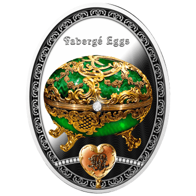 Niue - 2025 - 1 Dollars - Rocaille Egg (Faberge Egg series)